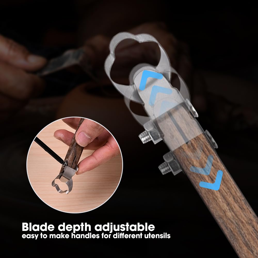 GeryVtee Töpferwerkzeug Set 5-teilig - Keramik Griff Werkzeuge Mit 12 Formen