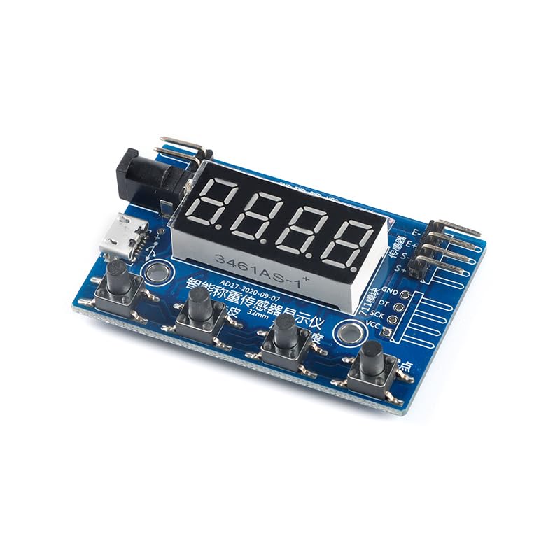HX711 Load Cell Sensor with Display - 24-Bit Electronic Weighing Scale for Precision Measurement and Dynamic Torque Analysis