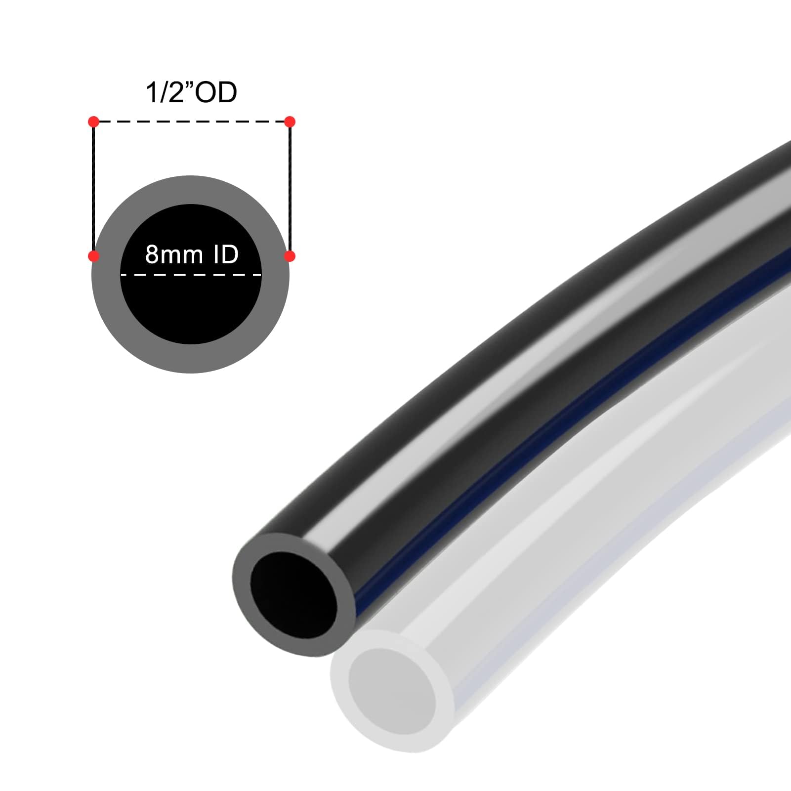 FORNAX Luftleitungs-Set mit 14-teiligem Luftdruck-zu-Verbindungsset, 30,5 m, 1,27 cm Außendurchmesser, Nylonschlauch, Luftleitungssystem, industrieller Schnellanschlusskupplung und Stecker
