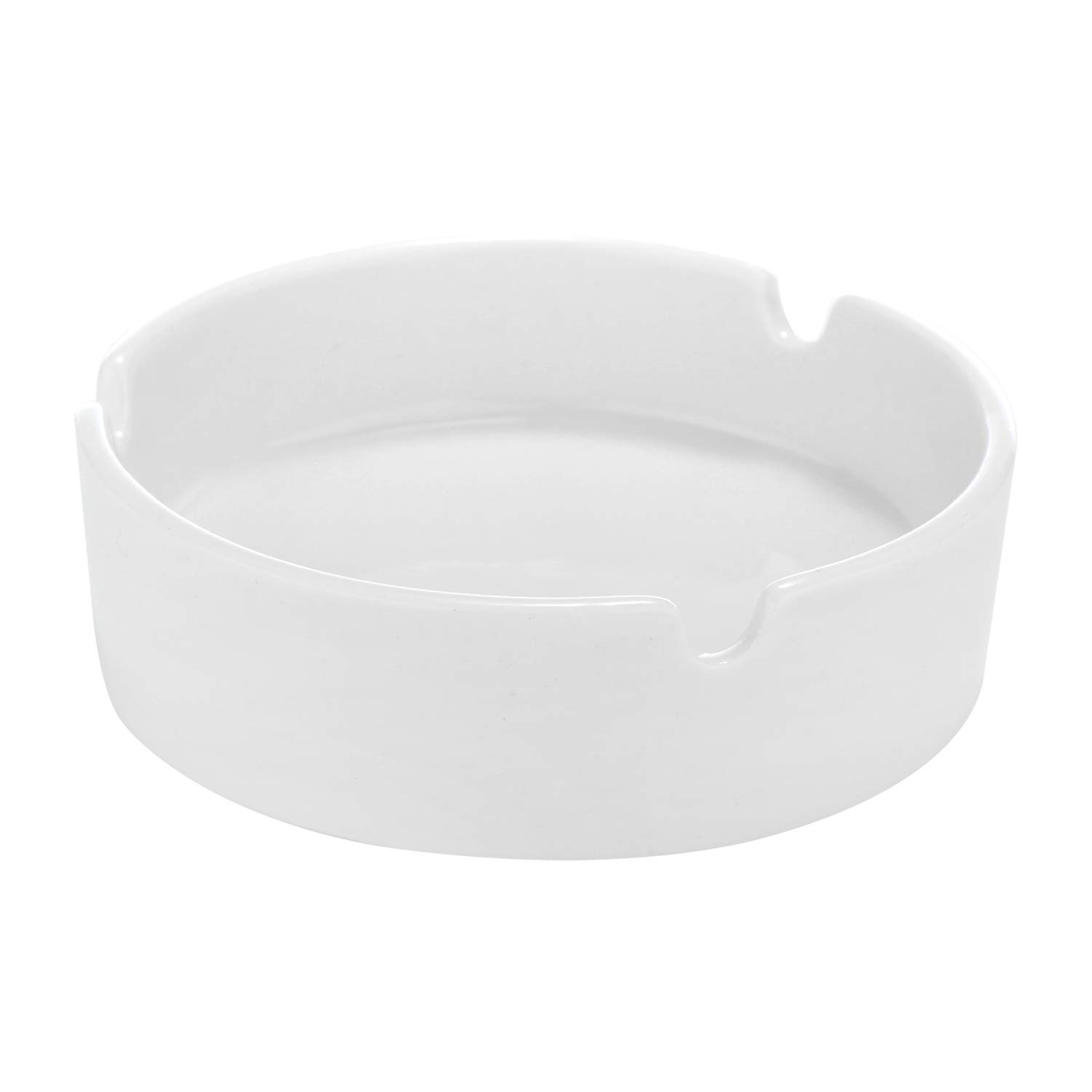 COM-FOUR® 6x Posacenere in ceramica dal design semplice, posacenere in ceramica per privati e gastronomia (06 pezzi)