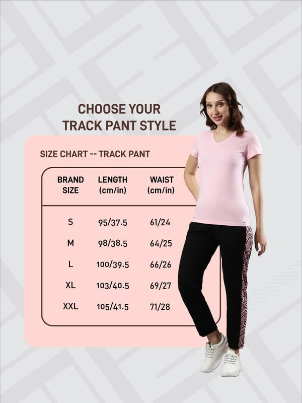 Image of Femmora Relax Fit Track Pant with Abstract Print, Breathable Soft Cotton Fabric with Drawstring Waistband Closure and 2 Side Pockets, for Women,Pack of 1