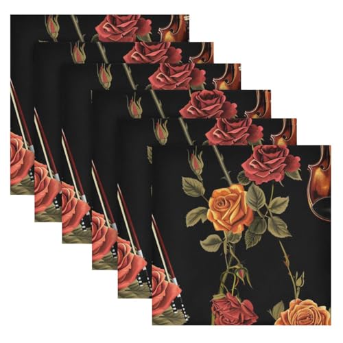 Servilletas de Tela Floral Multicolor Pack 6 miniatura 2