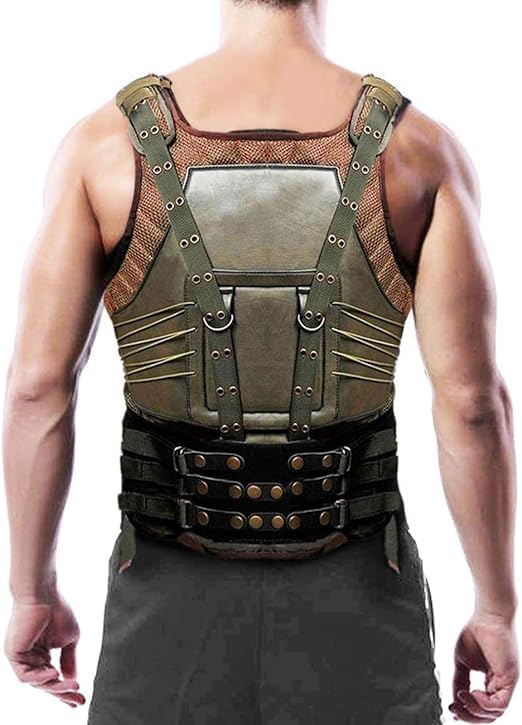 Tom Hardy Tactical Bane Dark Knight Rises Vest Synthetic Leather Military Jacket2