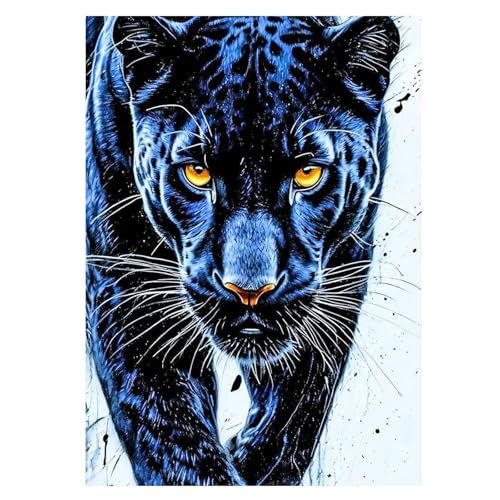 JISHSHAY Diamond Painting Léopard Diamant Painting Léopard Broderie Diamant Animal Diamond Art Animaux Kit Mosaique Adulte Point de Croix pour Adultes...