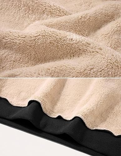 Image of Tansozer Mens Fleece Crewneck Sweatshirt Warm Sherpa Lined Thick Pullover Long Sleeve Tops Shirts