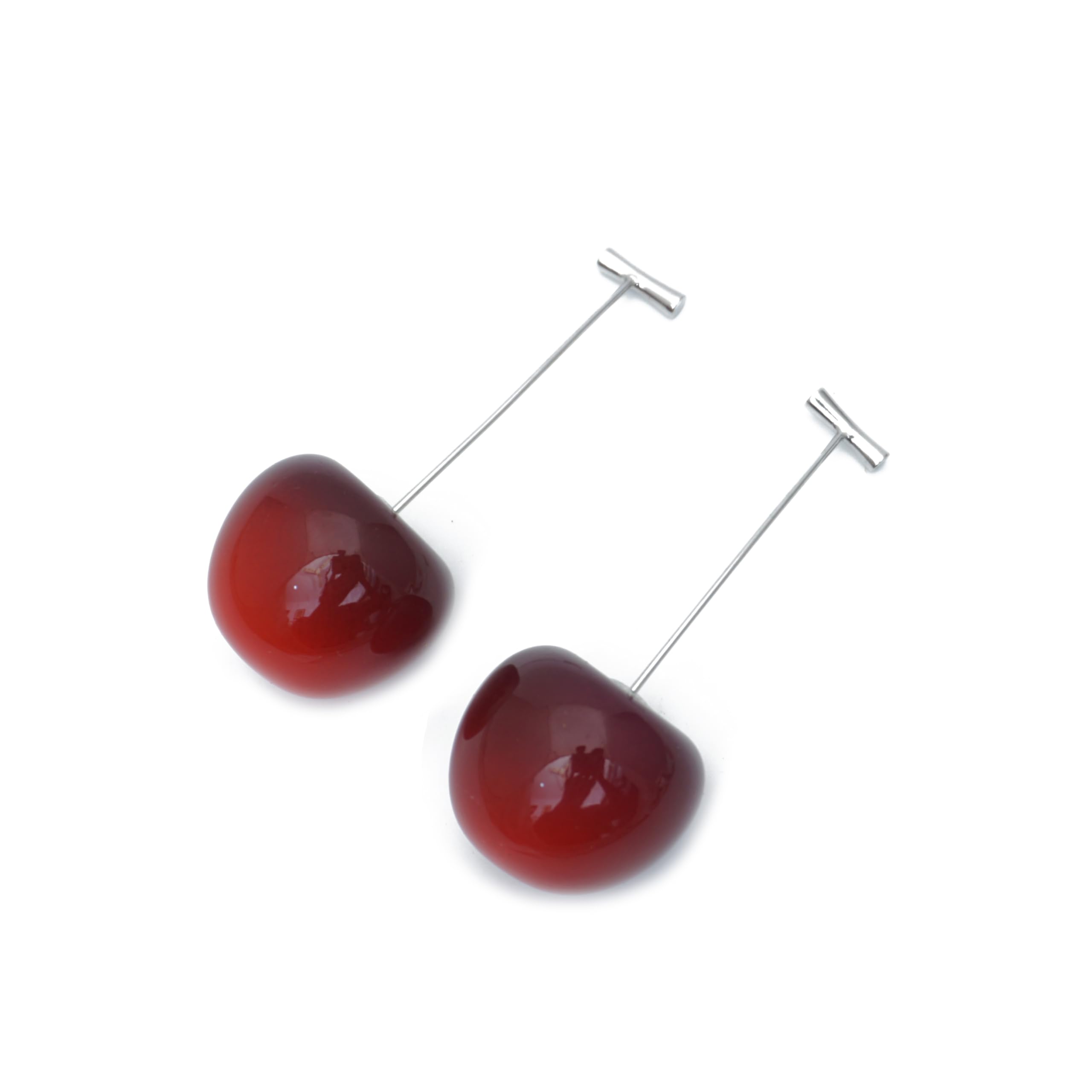 GenericFashion Frill Earrings For Women Red Cherry Designs Silver Plated Dangle Earrings For Women Girls Love Gifts Womens Jewellery