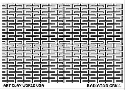 FlexiStamps Texture Sheet Radiator Grill Positive Design - 1 pc.