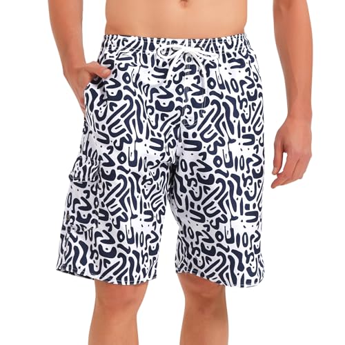 Short de bain pour homme idéal pour la plage et la piscine en taille Large