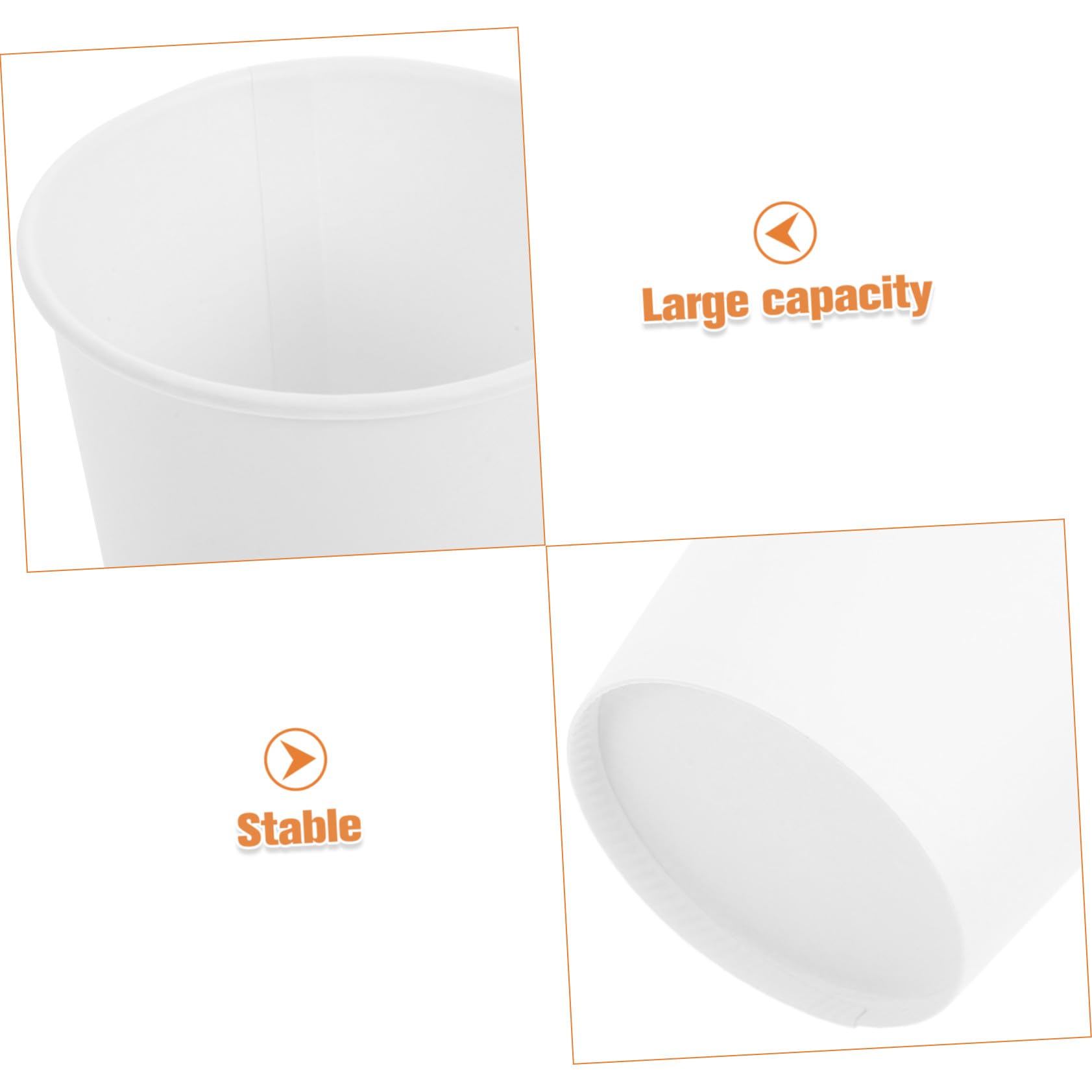 100 Pièces Gobelets Papier Épais pour Boissons Chaudes et Froides Multi-usages Résistants et pour Café Espresso et Dégustation Usage Professionnel et Domestique