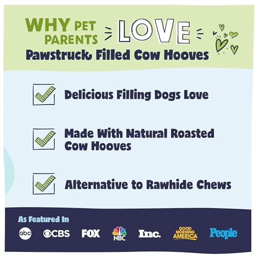 Pawstruck FBA-CHPB-05 Peanut Butter Filled Cow Hooves For Dogs - Made In The Usa Dog Dental Treats & Dog Chews Beef Hoof thumb #2