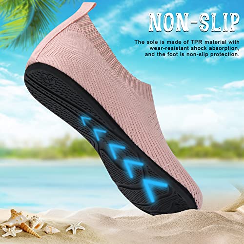 Image of ANLUKE Womens Mens Water Shoes Barefoot Quick-Dry Aqua Socks for Beach Swim Surf Water Sport
