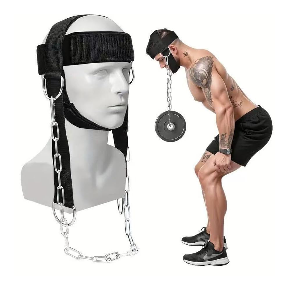 Allenamento Collo Imbracatura Testa Costruttore di Allenamento per Collo Regolabile Head Harness Con D-Hook Attacco per Sollevamento Pesi Muscolare