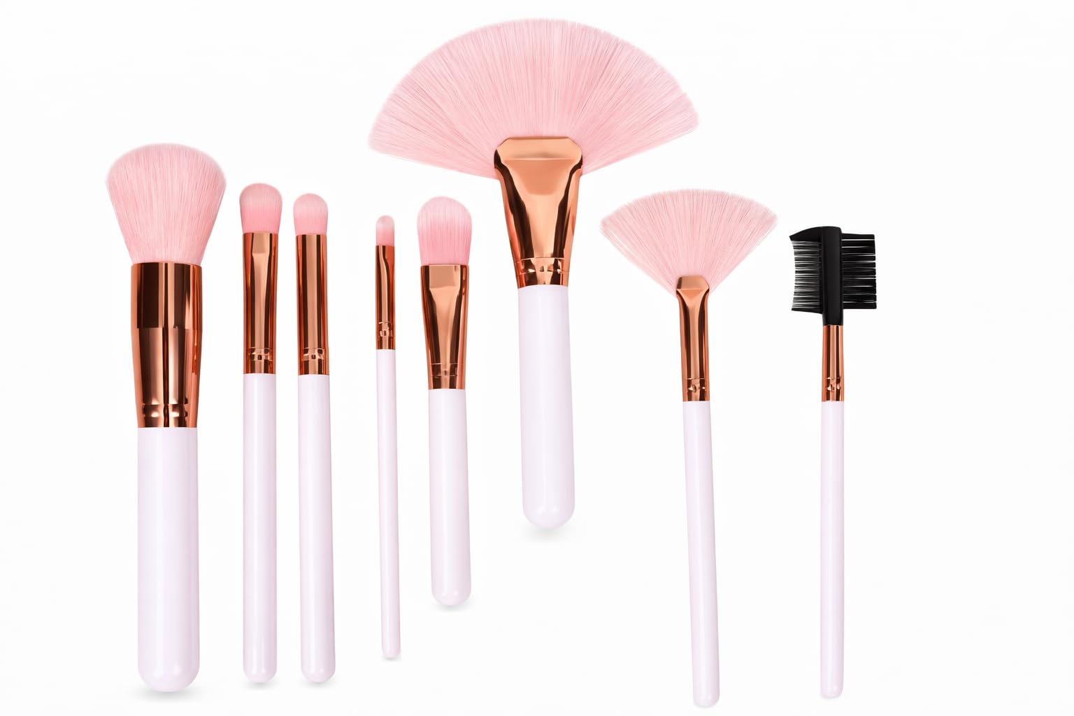 KESI ORNAMENT 8 PCS Makeup Brushes Set - Makeup Kit Accessories for Foundation, Blush, Eye shadow, Eyelash, Lip and Brow, Portable Mini Make up Brush - Makeup Tool Kit for Daily Make Up-image-35