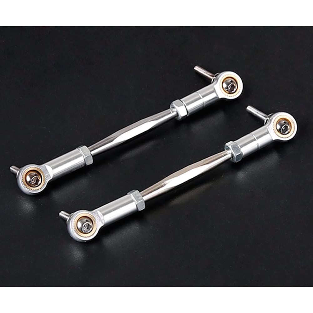 CNC Metall Lenkstange für 1/5 HPI BAHA ROVAN Baja 5B 5T 5SC SS Rc Auto Spielzeug Teile,Silber