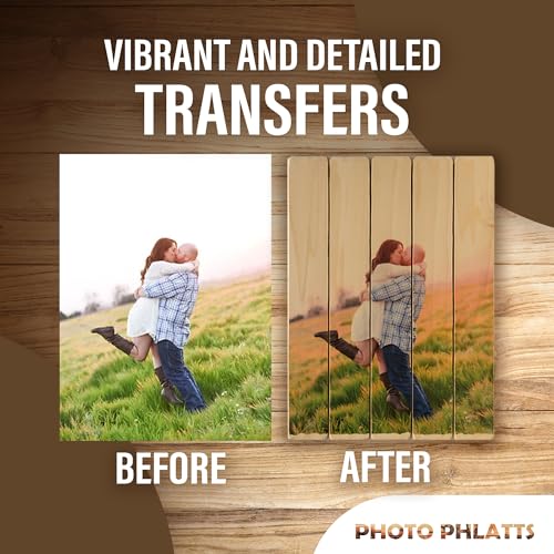PHOTO PHLATTS Photo Transfer Medium Gel for Transferring Photos to Wood and Other Hard Surfaces | Premium Clear Drying Solution for Beautiful Results on Your DIY Crafts and Personalized Gifts | 8oz
