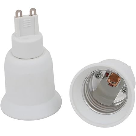 Aexit 10 stks G9 naar GU10 Extender Adapter Converter Lamp Socket Holder Wit