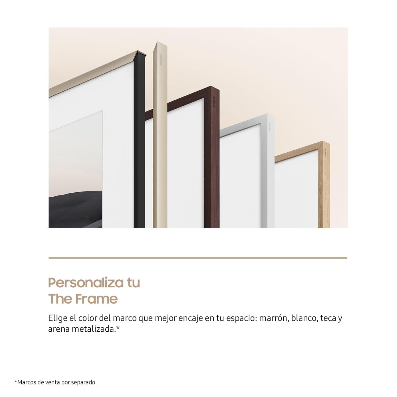 Samsung TV 65 Pulgadas The Frame LS03F 4K Smart TV, Galería de Arte con Display Mate, Marcos Intercambiables, 100% Volumen de Color con Quantum Dot y Cable Casi Invisible con One Connect