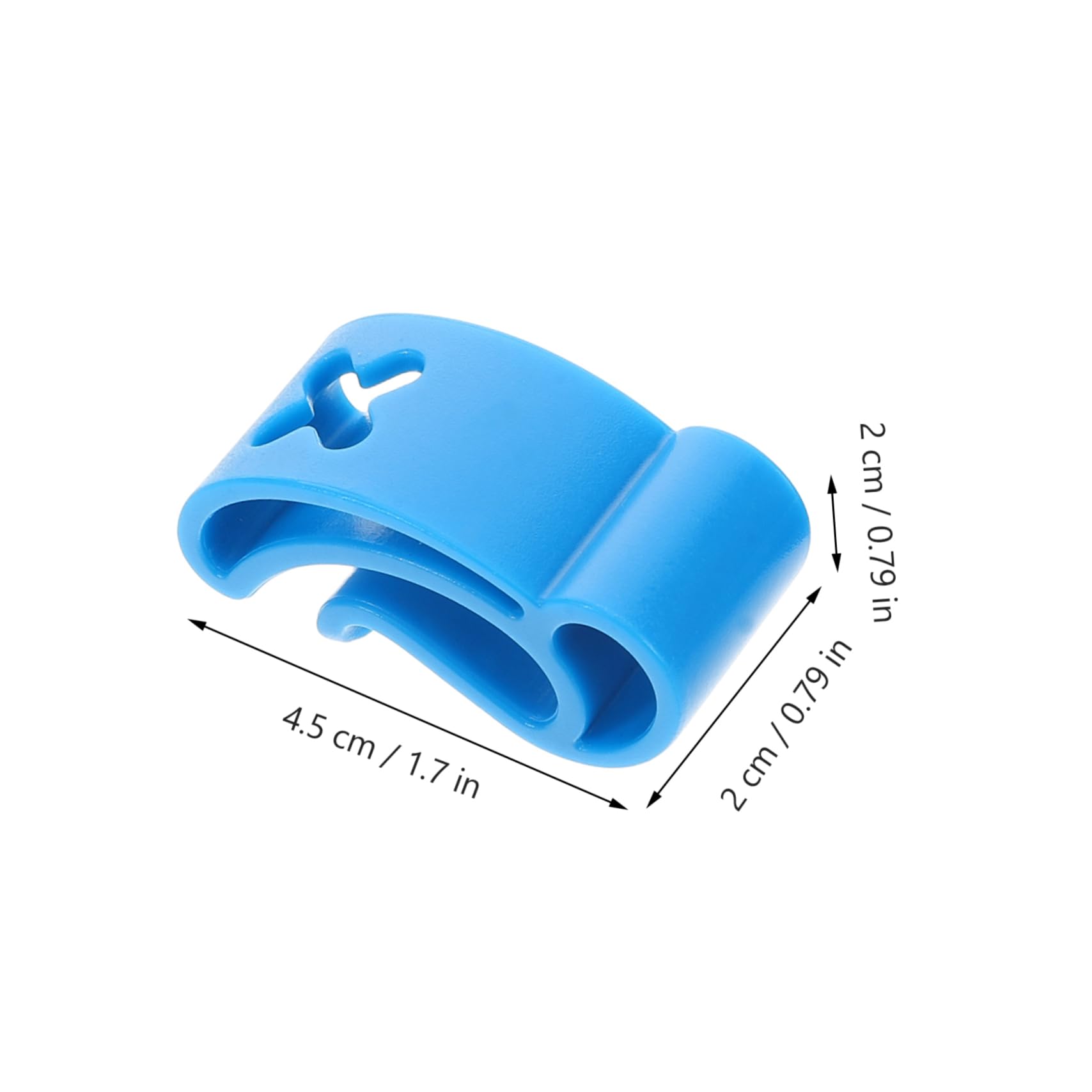 KICHOUSE 2pcs Stainless Steel Disc Holder Abs Material Easy Attachment Clip for Outdoor Activities