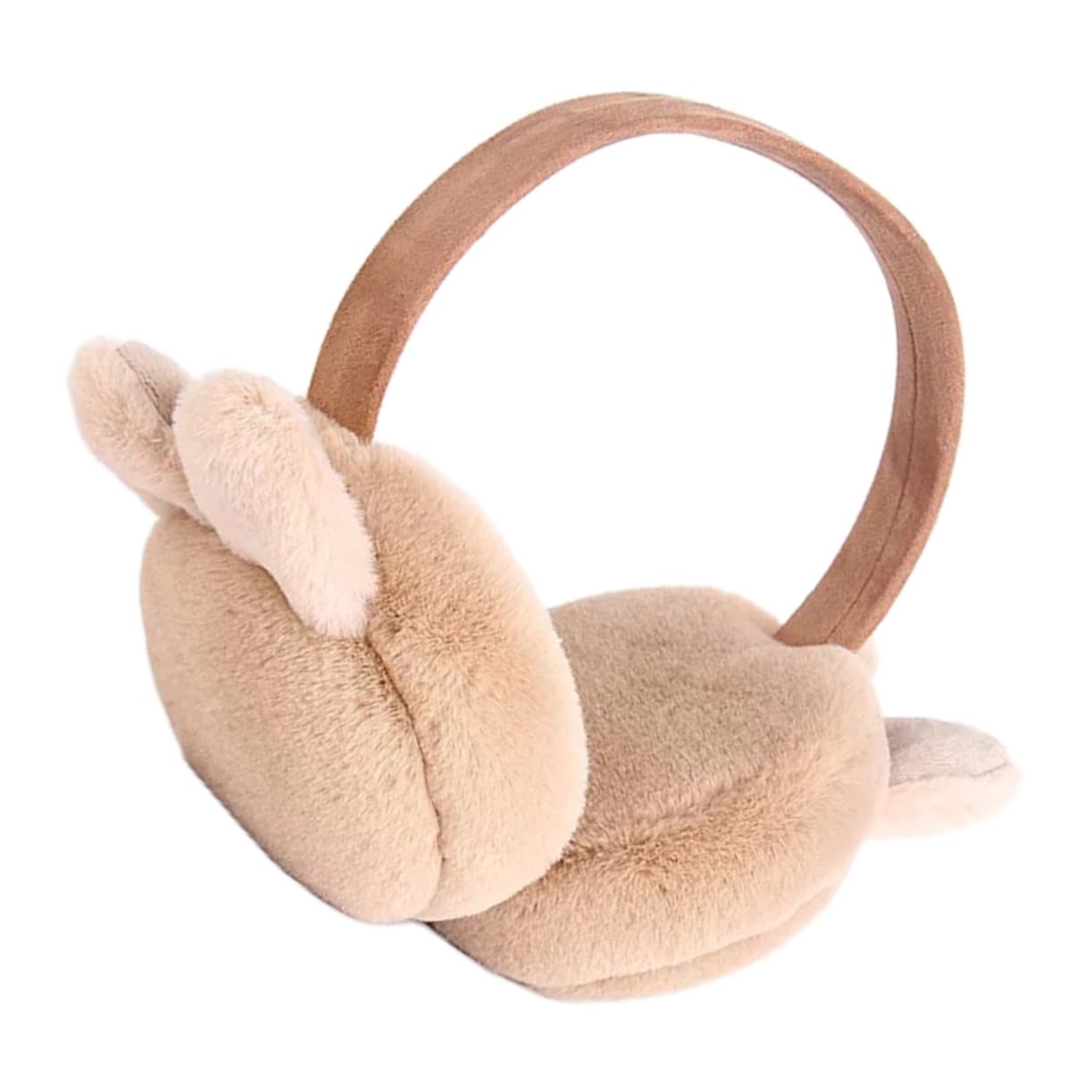 TOGEVAL Warm Preservation Earmuff with Cute Rabbit Ears Foldable Design for Outdoor Cycling and Winter Activities Lightweight and Comfortable Ear Warmers for Adults