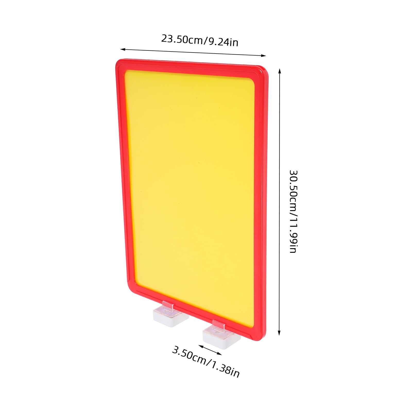 NUOBESTY Porte-étiquettes en Magnétisme et Plastique pour Étagères D'entrepôt Magnétiques Rouges Résistant à L'usure Accessoire Polyvalent pour Organisation
