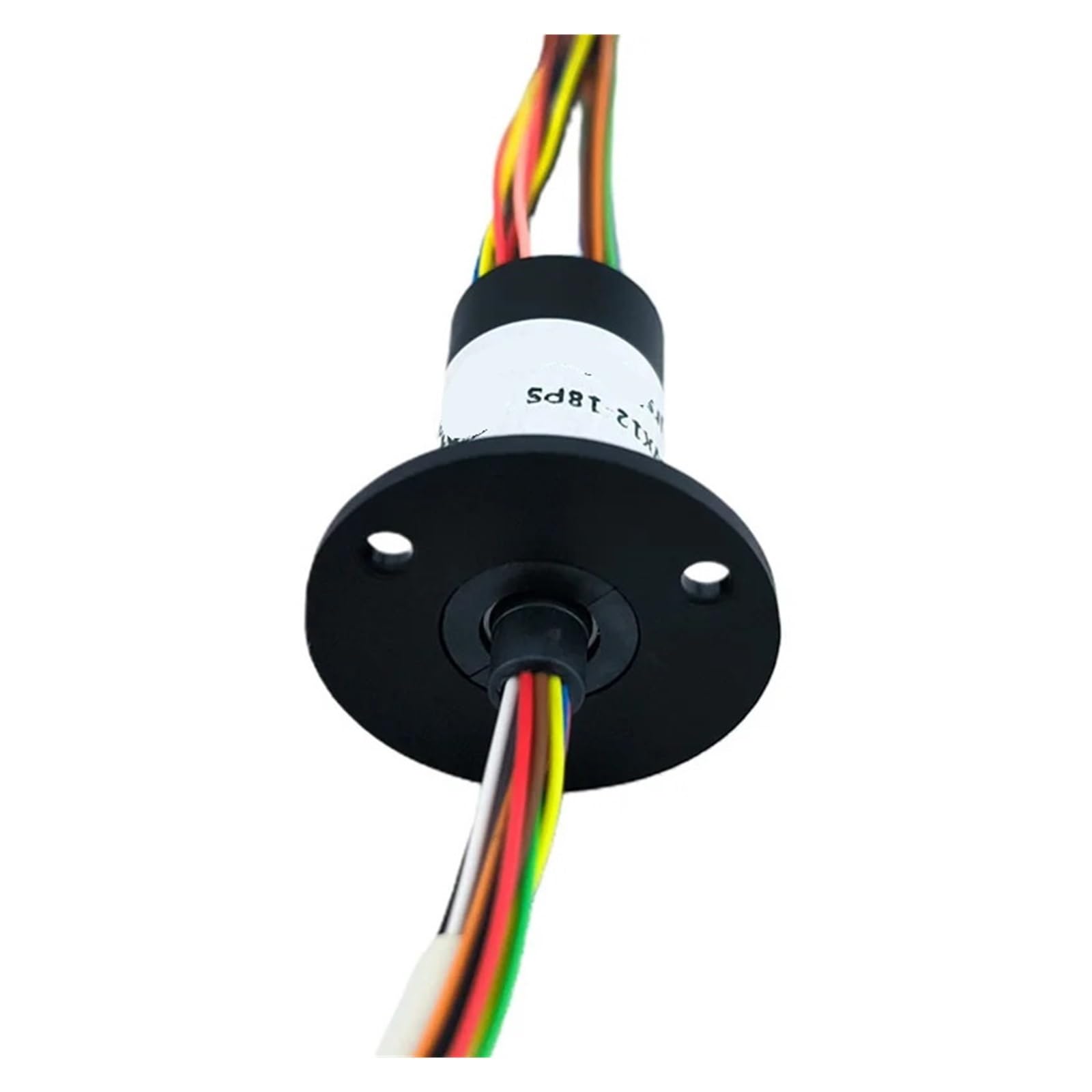 Anillo colector de brida WX12-18PS, conector eléctrico giratorio de 360 ​​grados, 18 vías, 2 A, OD12,4, anillo conductor multivía con anillo colector de tapa
