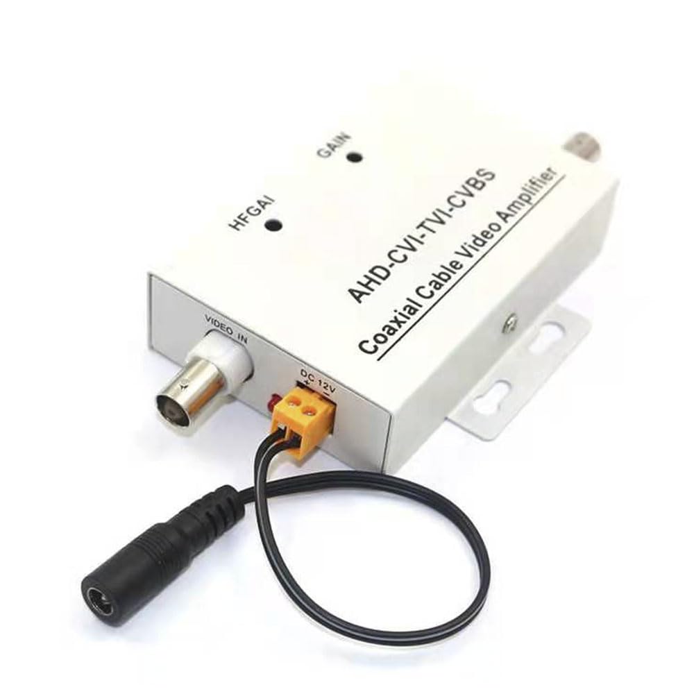 Cavo coassiale Bnc Amplificatore di segnale video Booster 1CH Cavo coassiale Amplificatore video 1 canale Amplificatore di segnale Bnc Amp Booster per telecamera di sicurezza coassiale Cctv