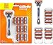 Gillette Fusion 5 Maquinilla de Afeitar Hombre + 11 Cuchillas de Recambio, Regalos Originales para Hombre