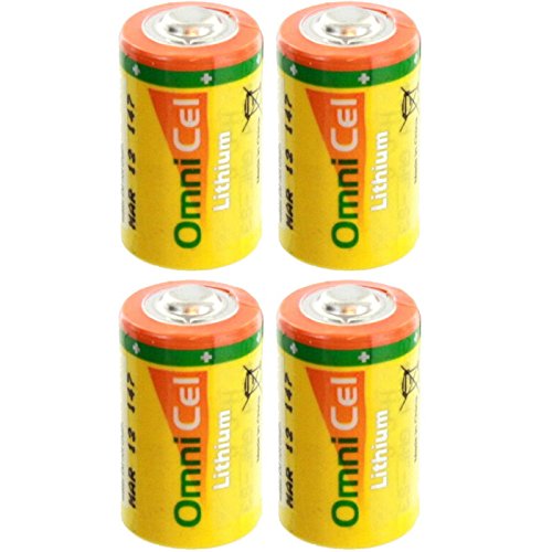 4X OmniCel ER14250HD/S 3.6V 1/2AA Lithium Standard Terminal Battery AMR Backup
