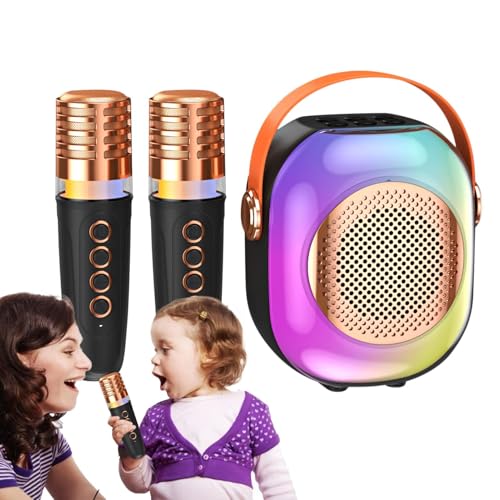 Machine à karaoké avec éclairage coloré pour animer les fêtes d'enfants