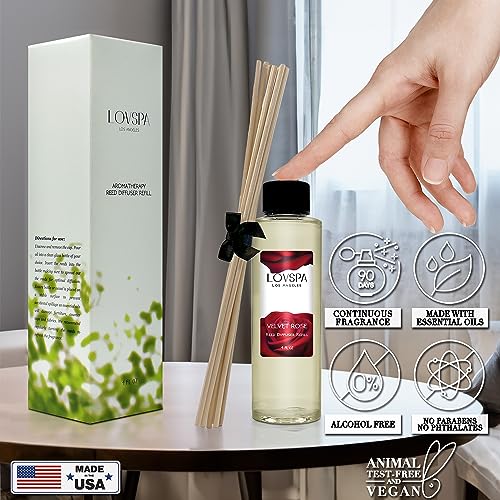 Velvet Rose Reed Diffuser Refill 4 oz Set miniatura 7