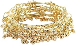 CLASSIC BANGLE Women's Stylish Alloy Metal Chudi Set With Ghungroo For Women | Traditional Metal Bangles Jewelry | Latkan ... Price In India