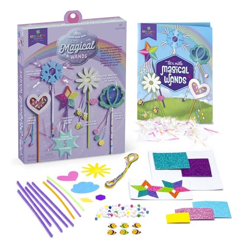 Craft-Tastic Make Your Own Little Magical Wands – Everything Included for 5 Fun DIY Magic Wands Art & Crafts Projects - Ages 4+ - image 2