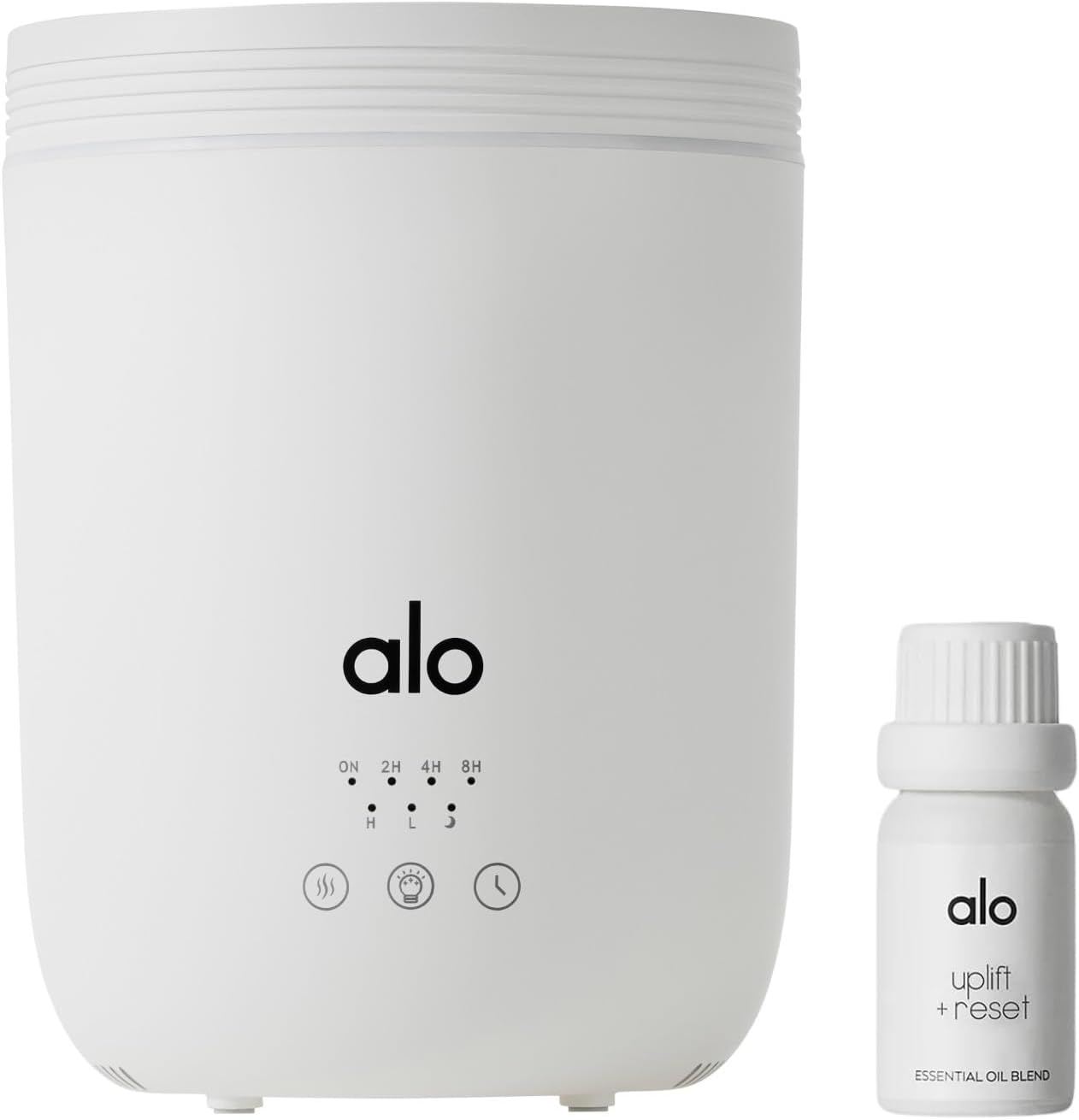 ALO Aura Diffuser + Uplift & Reset Essential Oil - Citrus - Purifies Energy and Promotes Deep, Healing Breaths - Therapeutic Grade
