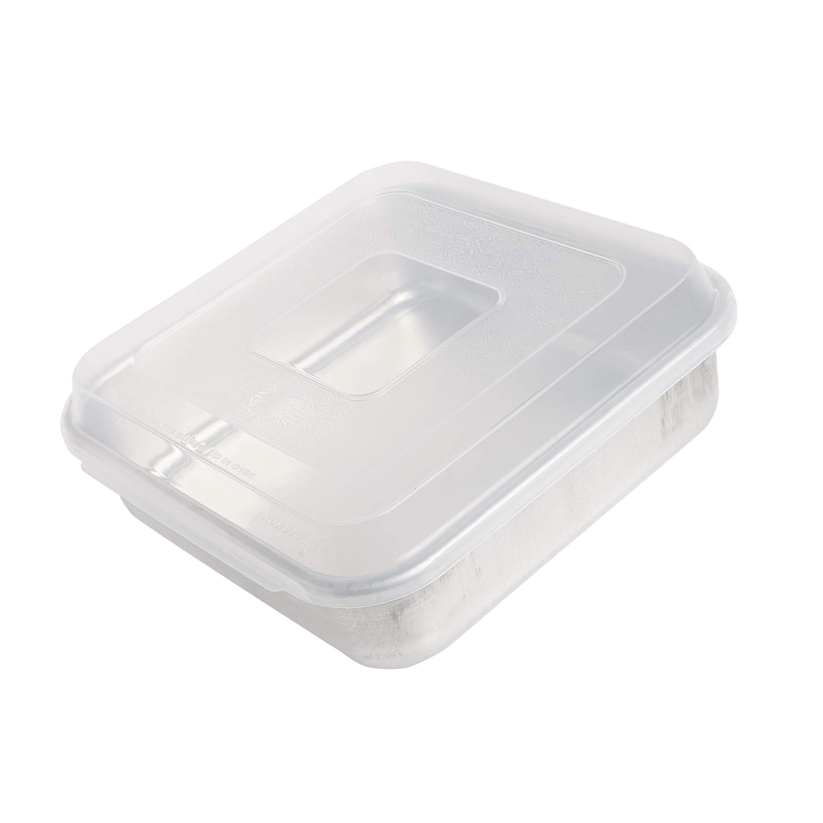 Navna 304 Stainless Steel Baking Tray Oven Dishwasher Safe with See-Through Lid Multipurpose Stainless Steel Food Container