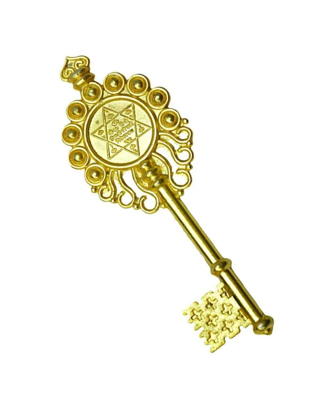 ishaSpirituals Kuber Kunji Key for Money and Prosperity Brass Vastu Fengshui Original-image-47