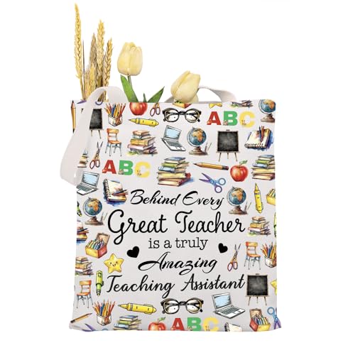 MAOFAED Teaching Assistant Gift Teacher Appreciation Gift Behind Every Great Teacher Is A Truly Amazing Teaching Assistant