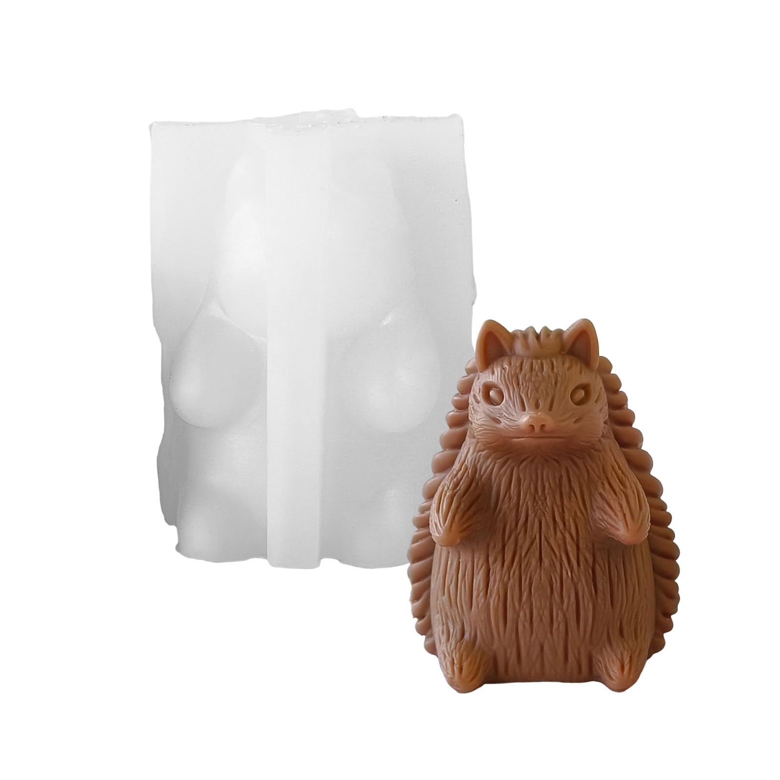 Fashionable Hedgehog Shaped Candlestick Sturdy Silicone for Resin and Art Craft Supplies Home Decoration Hedgehog Silicone