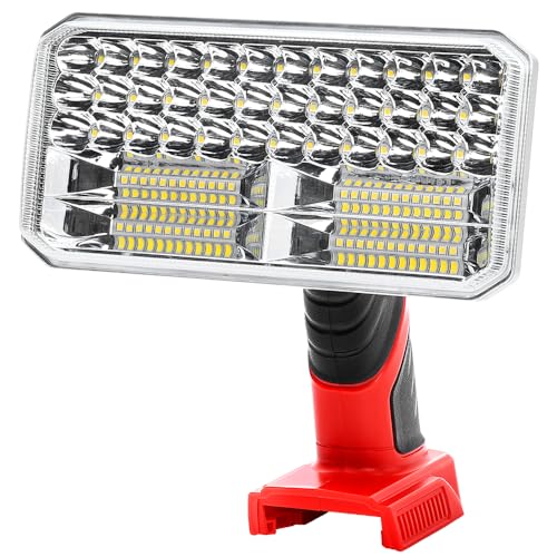 Weixblixian 4200LM Light Compatible with Milwauke 18V Lithium Battery, 40W Work Light with USB Port, LED Work Light for Emergencies, Camping, Outdoor, Indoor(Battery not Included)