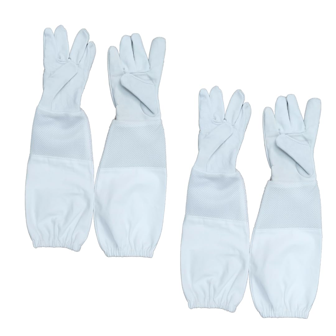 See full amazon price history chart for ANP BEE Premium Lather Beekeeping Gloves with Cotton Vented Mesh Long Sleeves and Elastic Cuff I Beekeepers Protective Beekeeping Gloves I Prevent Beekeepers From Bee Sting I White, 50cm (Pack of 2) ANP BEE Premium Lather Beekeeping Gloves with Cotton Vented Mesh Long Sleeves and Elastic Cuff I Beekeepers Protective Beekeeping Gloves I Prevent Beekeepers From Bee Sting I White, 50cm (Pack of 2) (B0CK5P7721) Amazon Price History, Amazon Price Tracker