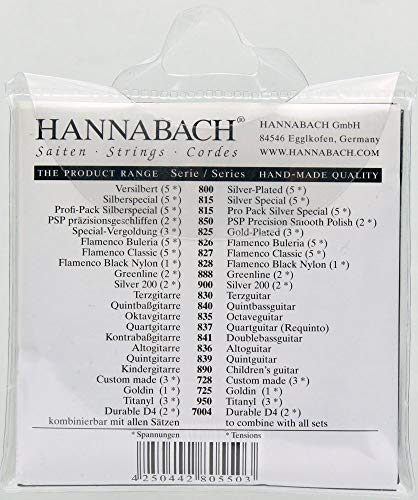Hannabach 652757 Série 850 Cordes pour Guitare Classique Medium Tension PSP - Les Beatles, Paul McCartney, John Lennon, RIngo Starr, George Harrison Hannabach 652757 Série 850 Cordes pour Guitare Classique Medium Tension PSP – Image 3