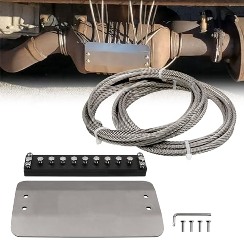 RULLINE Universal Security Anti Theft Catalytic Converter Protection Shield Catalytic Converter Catalytic Converter Anti Theft Shield Cover Compatible with Various Vehicle Platforms