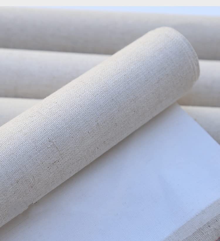 Rotolo Tela Per Pittura 1 Metro - Lino E Cotone Primerizzato Per Olio E Acrilico, Larghezza 28/48 Cm