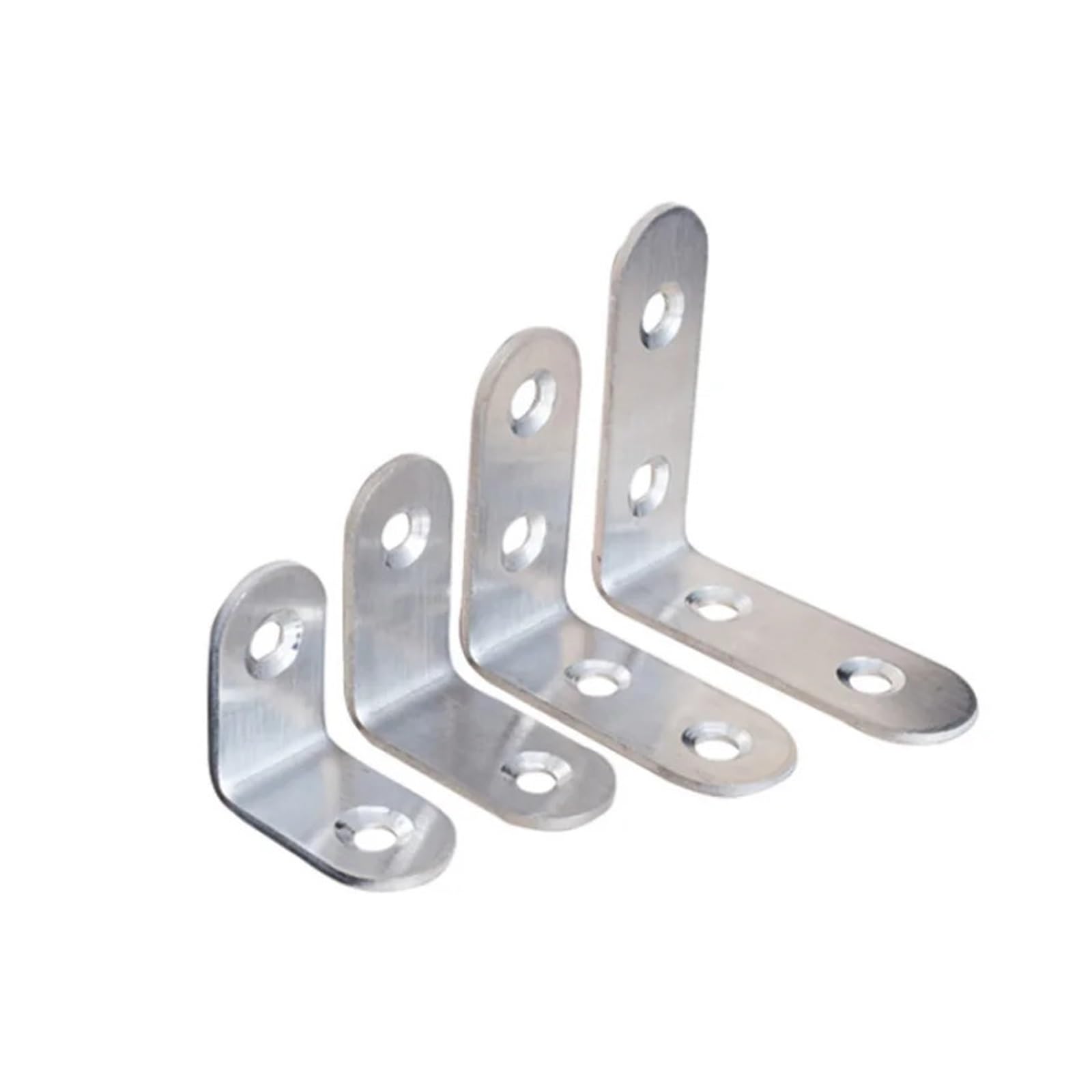 Staffe A L In Acciaio Inossidabile Da 10 Pezzi, Staffa Di Fissaggio Angolare Ad Angolo Retto For Carichi Pesanti For Mobili Per Il Fissaggio Del Legno(45x45x20mm)