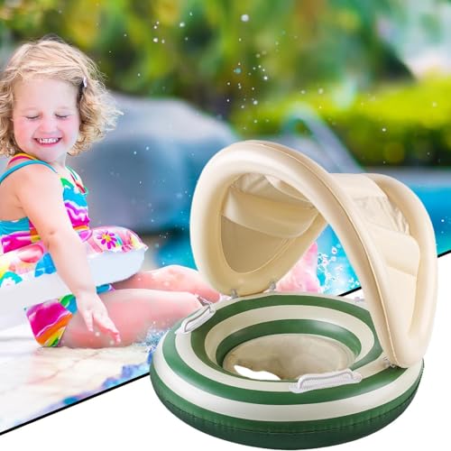 Boyas inflables de piscina para niños con asiento y mango de verano 2