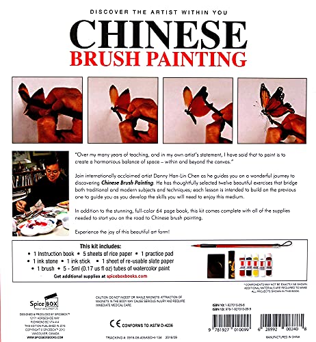 SpiceBox Adult Art Craft & Hobby Kits Art Studio Chinese Brush Painting