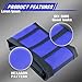 fewfuss Gripper Rubber Dirt Bike Seat Cover - Universal Soft Seat Cover for Most Dirt Bike Motorcycle Blue