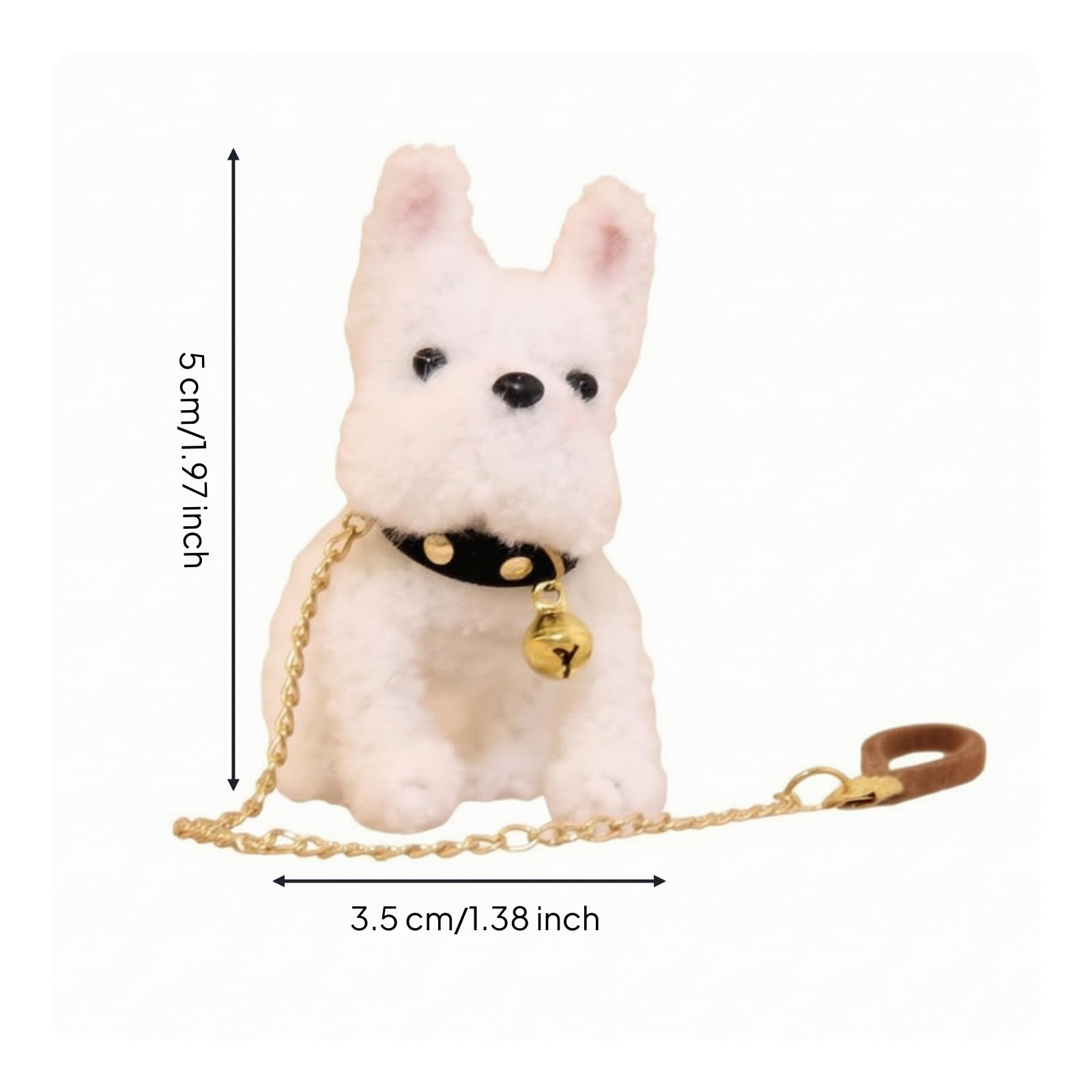 Miniatura di Cane in Fibra Acrilica to Ciondolo Leggero Accessorio per nti dei Cani, Decorazione Bambole BJD, Stile F