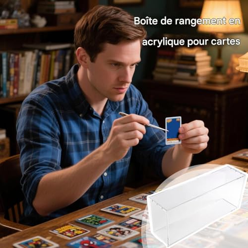 Boîte de rangement pour cartes à collectionner baseball et tri - 4