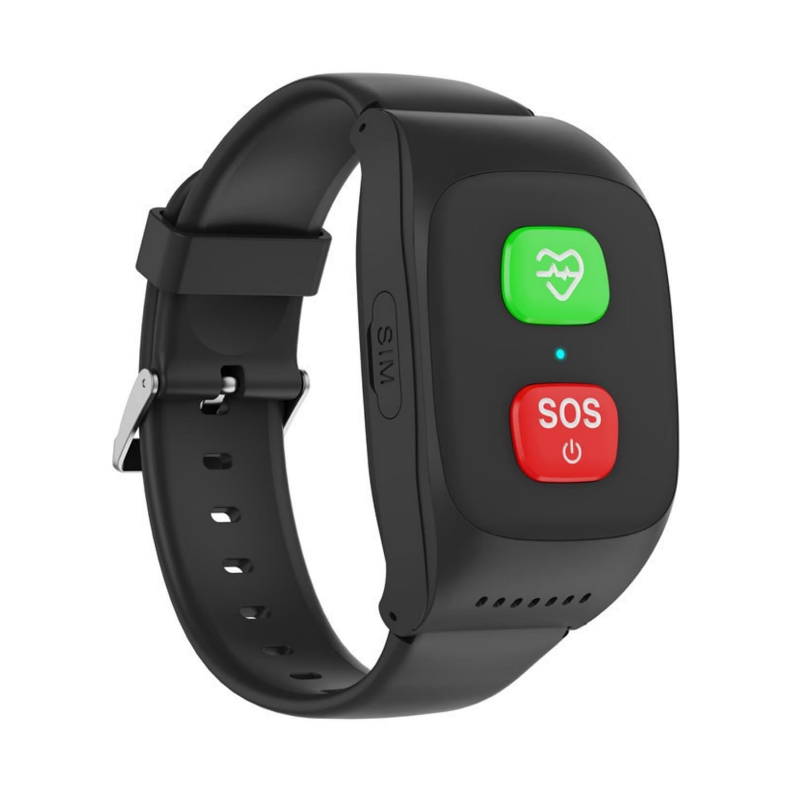 X&Z-XAOY Montre Connectée De Sécurité Bracelet avec Alerte De Chute Montre D'appel d'urgence en Un Clic pour Seniors Et Personnes Âgées