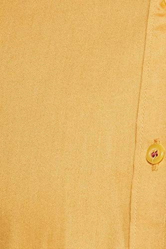 Image of Hang & Wear Men's Plain Regular fit Formal Shirt (MSCHAMBRAY-23- Tan 42